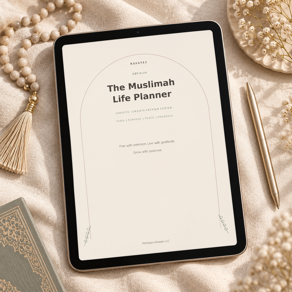 Mahayas Muslimah Life Planner - 12 Month Digital Planner Bundle
