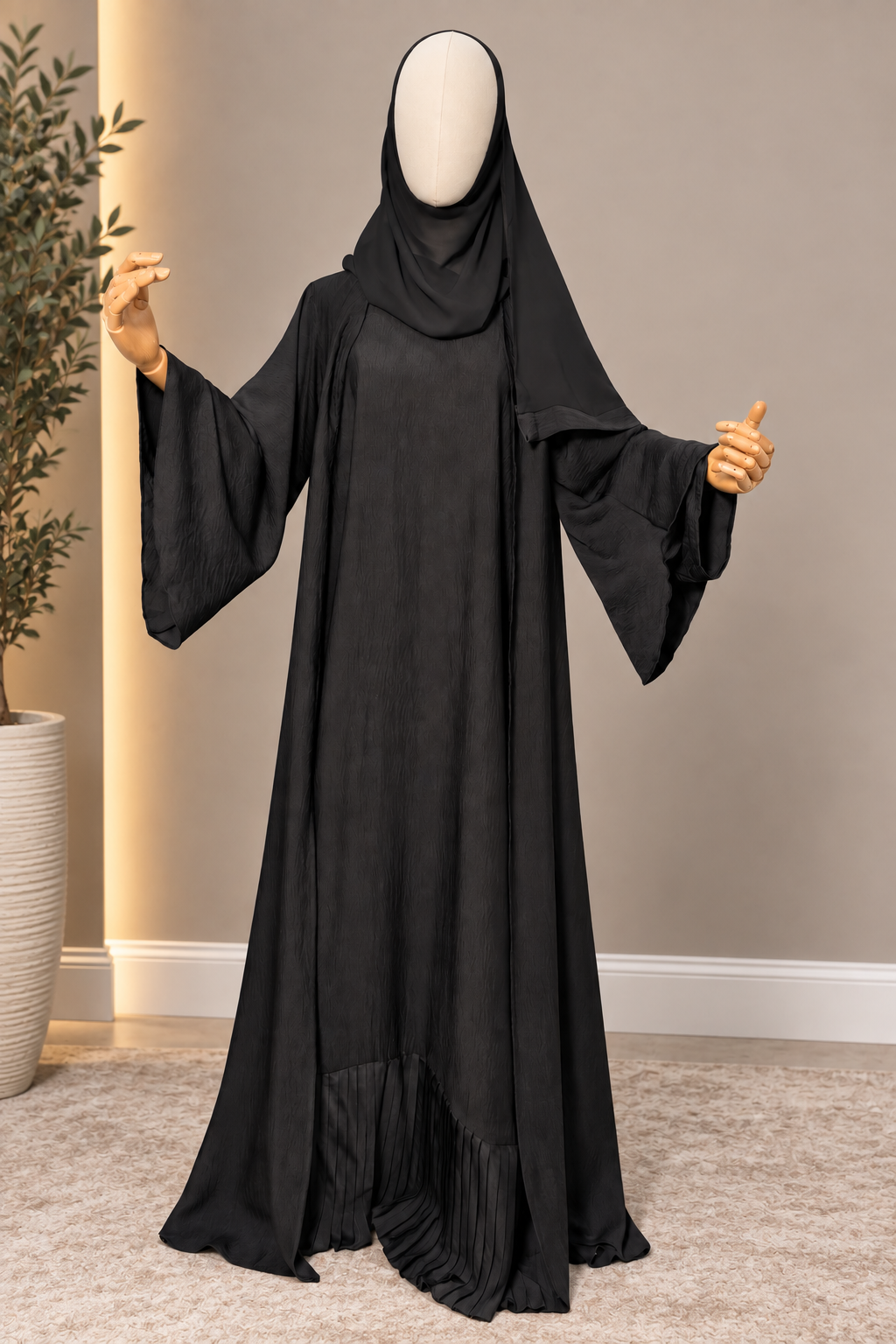 Aaliyah Pleated Abaya Set