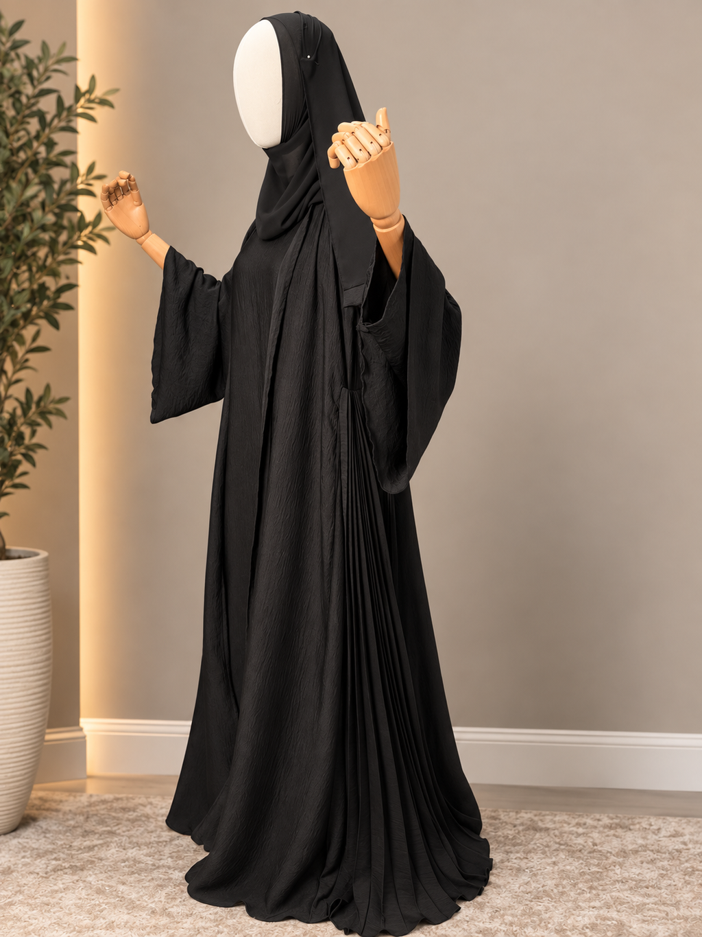 Aaliyah Pleated Abaya Set
