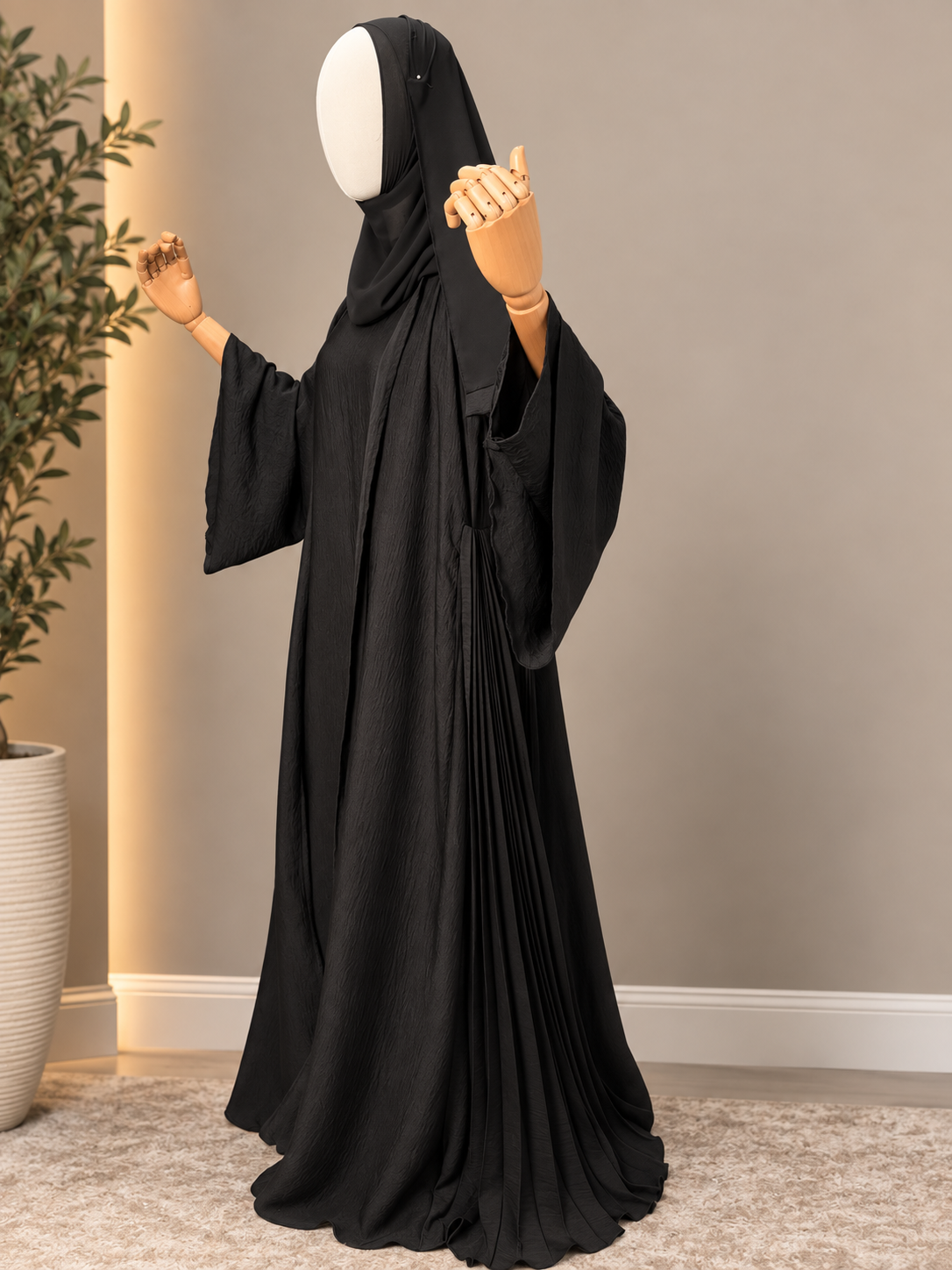 Aaliyah Pleated Abaya Set