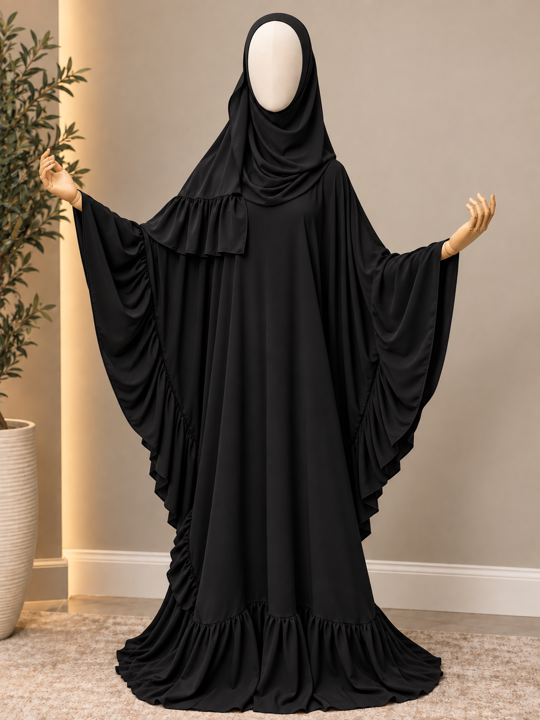 Adeela Butterfly Abaya Set
