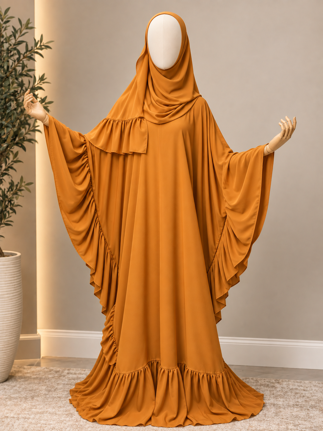Adeela Butterfly Abaya Set